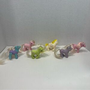 VINTAGE MY LITTLE PONY baby ponies frosty lickety split noddins lofty tippy toe